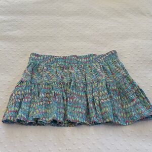Lilly Pulitzer Two tier elastic mini skirt medium